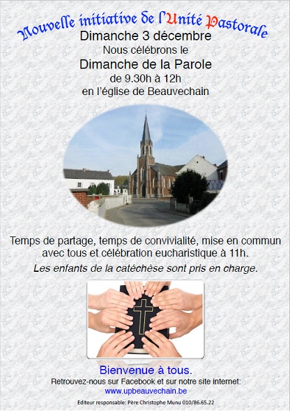 Dimanche de la Parole – 3 décembre&nbsp;2017